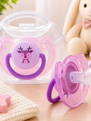 Adore Vento Snr - The Orthodontic Vented Pacifier with Multipurpose Storage Case - Purple