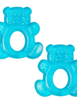 Adore Luscious Water Filled EVA Teethers- Blue Teddy -2pack