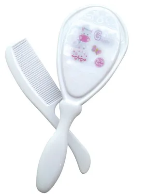 Adore Smarty Baby Hair Brush & Comb Set- Pink Giraffe