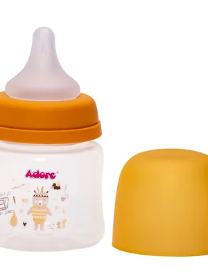 Adore Skoot Jr 2 Stage Wideneck Feeding Bottle - 125ml - Yellow