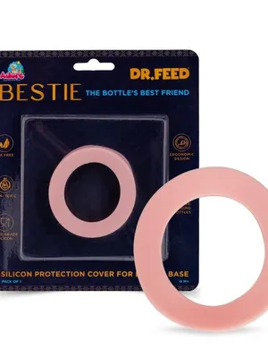 Adore Dr.Feed Bestie! The Silicon Base for Dr.Feed Wide Neck Bottles- Baby Pink- Pack of 2