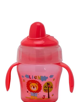 Adore MiniMax! The Funky Silicon Spout Sipper with Twin Handle- 120ml-Pink