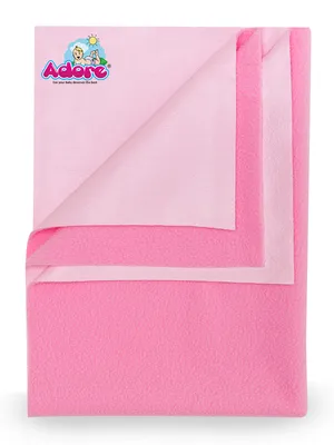 Adore Insta Dry Water Absorbent Baby Bed Protector Sheet - Small - 50*70cm - PINK