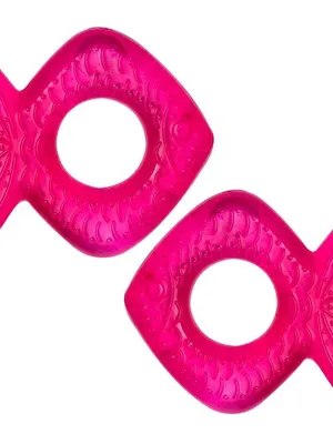 Adore Luscious Water Filled EVA Teethers- Pink Fish -2pack