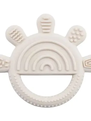 Adore Tusk Pro Silicon Teether - Hi 5 Theme Cream