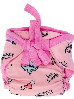 Adore Insta Dry Baby Cloth Tie Knot Langot- 4-8 Months Pink Donut M