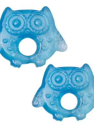 Adore Luscious Water Filled EVA Teethers- Blue Owl -2pack