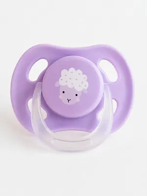 Adore Airo! The Symmetrical Pacifier that Glows in Dark with Storage Case- Purple