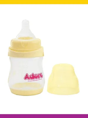 Adore Jiggle 2 in 1 Feeding Bottle 150ml - Yellow