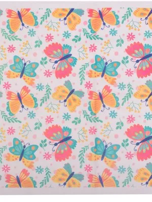 Adore Printed Insta Dry Sheet 50 * 70 cms - InstaDry Water Absorbent Baby Bed Protector Sheet - Butterfly