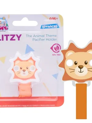 Adore Glitzy - The Animal Theme Pacifier Holder with Velcro- Tiger