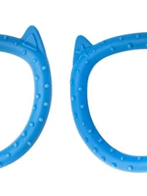 Adore Tusk Pro Katty Silicon Teether- Pack of 2- Blue