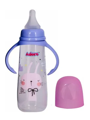 Adore England Narrow Neck Feeding Bottle-250ml - Pink