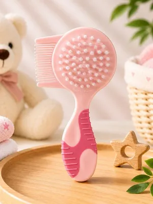 Adore Twinz Baby Brush & Comb Grooming Set - Pink