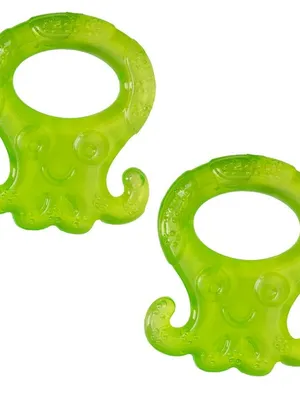 Adore Luscious Water Filled EVA Teethers- Green Octopus -2pack