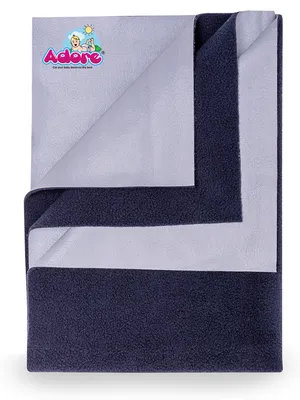 Adore Insta Dry Water Absorbent Baby Bed Protector Sheet - Small - 50*70cm - NAVY BLUE