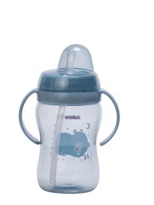 Adore Hoop a Loop 2 in 1 Sipper Cup with Handle 250ml - Blue