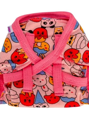 Adore Insta Dry Baby Cloth Tie Knot Langot/ Nappies/ Langota - Holds up to 2* Pees- 4-8 months-Pink Candy