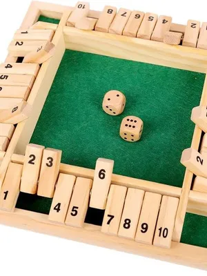 Wudly Wooden Classic Shut The Box Game