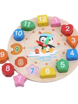 Wudly Wooden learning Alarm Clock