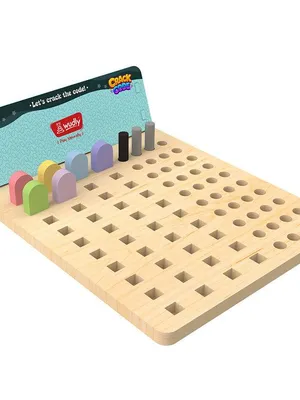 Wudly Wooden Crack Code Educational Toy