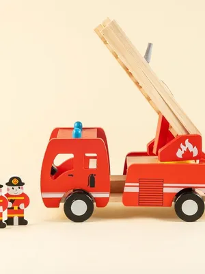 Wudly Wooden Fire Truck