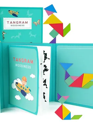 Wudly Wooden Tangram Brain Booster Puzzle