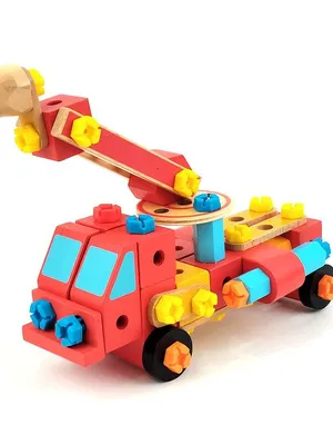 Wudly Wooden Fire Fighting Truck