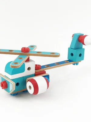 Wudly Wooden Helicopter