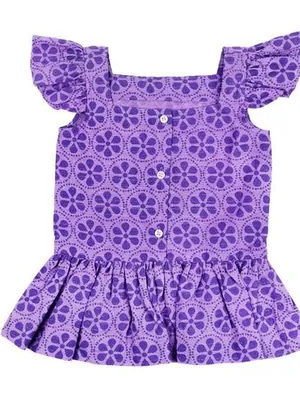 Lavender Breeze Cotton Frill Top — Infant