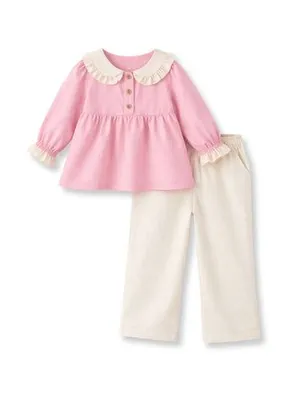 Blush Grace Cotton Co-Ord Set — Infant