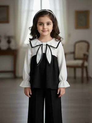 Noir Elegance Cotton Co-ord Set — Infant