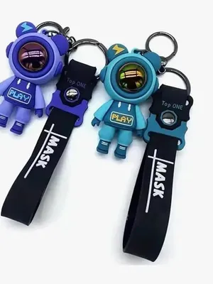 Avynest Astronaut Robot Keychain with Wrist Strap