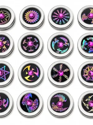 Avynest Rainbow Metal Toy Spinner, Stress Relief Fidget Toy