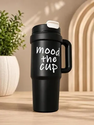 Avynest Mood the Cup Insulated Travel Tumbler with Handle, 900ml