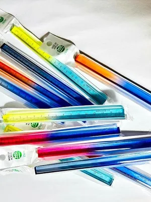Avynest Acrylic Ruler 15 cm, Gradient Multicolour