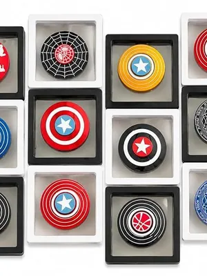Avynest Superhero Spinning Top Toy with Display Box