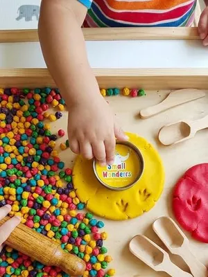 Sensory Play Kit for Kids - 500g, Rainbow, Chickpeas Sensory Kit