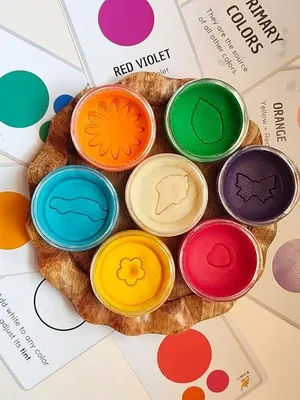 Wonderrdough Color Lab Kit – Color Mixing Play Dough Set with Primary, Secondary & Tertiary Colors, Tints & Hues