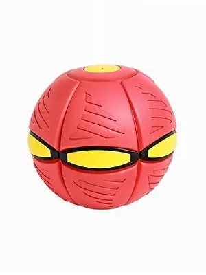 Todfod UFO Magic Flying Ball | LED Light Transforming Soccer Disc Toy | Boomerang Frisbee Ball | Foldable Outdoor Sports Toy for Kids Boys Girls | Multicolor Gift