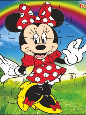 Todfod Wooden Jigsaw Puzzles 54 Pieces 6 in 1 | Anime Cartoon Characters Educational Toy for Age 3+ Kids & Children Preschool Learning (Mickey Mouse)