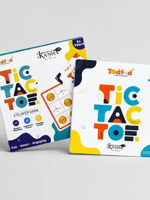 Todfod Kanha Ki Gita Tic Tac Toe Board Game | 2 Player Fun & Educational Strategy Game for Kids 5+ Years