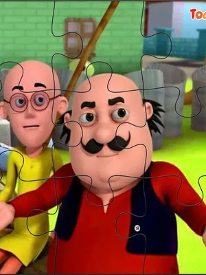Todfod Wooden Jigsaw Puzzles Toy for Kids & Children, Motu Patlu 6 in 1 Jigsaw Puzzles 54 Pieces, Anime Cartoon Character Educational Toy (Motu Patlu)