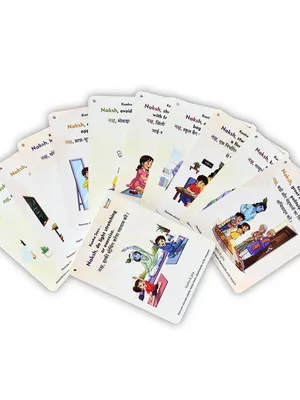 Todfod Personalized Good Habit Flashcards | Bilingual English-Hindi Learning Cards | Custom with Child's Photo & Name | 32 Educational Cards for Toddlers Ages
