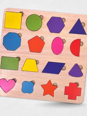 Todfod Shape Matching Wooden Puzzle Board for Kids | Geometric Shape Sorting & Color Recognition Educational Toy | Montessori Wooden Learning Puzzle | Early Brain Development & Fine Motor Skills Toy