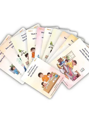 Todfod Ganesha Good Habit Flash Cards for Kids | Moral Values & Positive Habits Learning Cards | Educational Illustrated Flashcards for Early Childhood Development