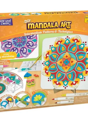 Todfod Imagimake Mandala Art Kit for Kids 8 Years + | DIY Mandala Coloring & Art Set | Creative Art & Craft Activity for Children