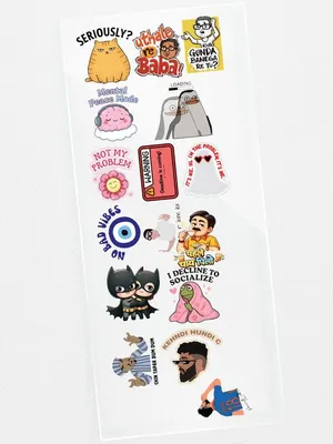 TodFod Funny Meme DTF Heat Transfer Sticker Sheet, 11 x 4 Inch – Humorous Iron-On Transfers for T-Shirts, Hoodies & Bags