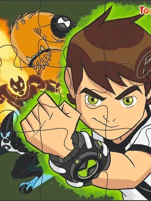 Wooden Jigsaw Puzzles Ben 10 Anime Cartoon Characters For Kids 54 Pieces