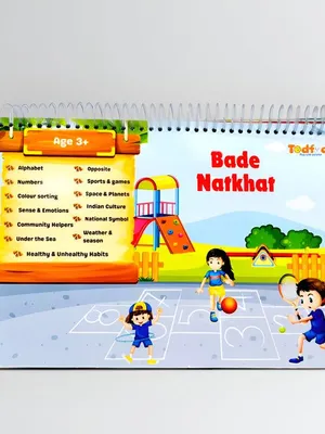 Todfod Bade Natkhat Velcro Learning Book for Toddlers | Hands-On Interactive Educational Activity for Early Learning